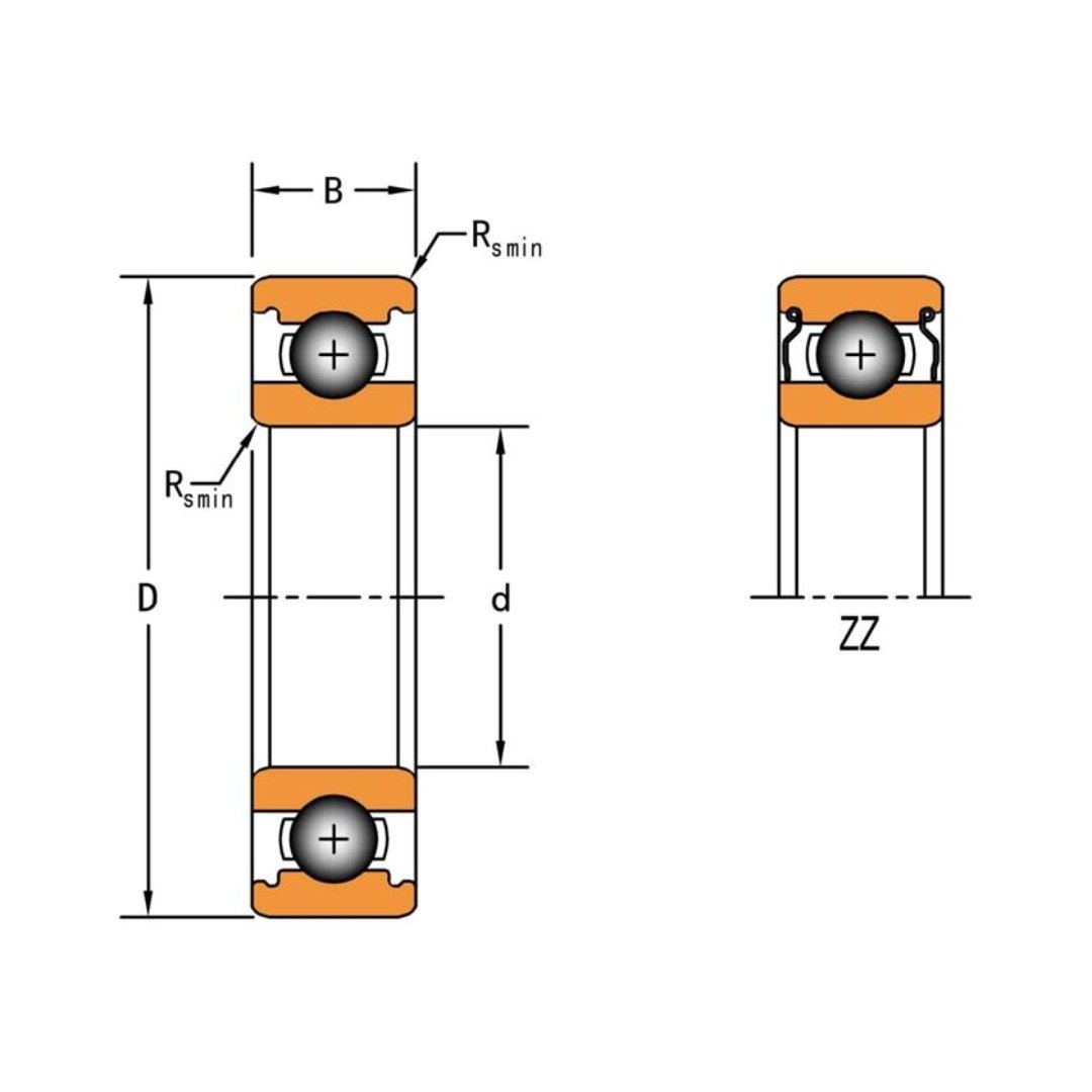 Rolamento Rígido de Esferas 6318 ZZ Timken - Alta Rotação e