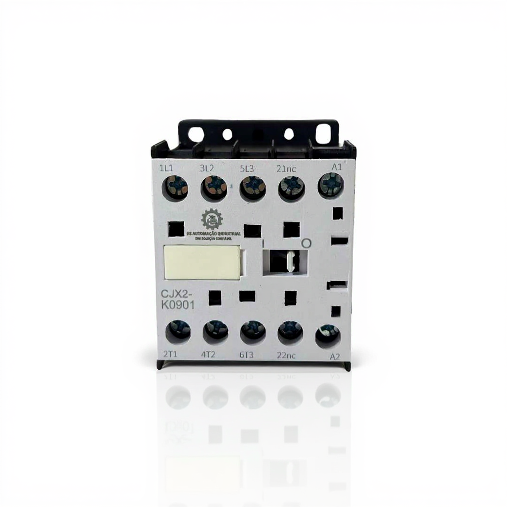 Mini Contator Tripolar HS CJX2-K0901-24VCA 9A 3P+1NF 24VCA