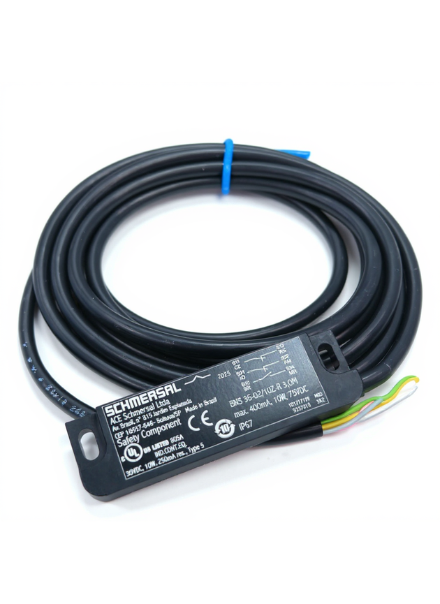 Sensor de Segurança Retangular Magnético BNS 36-02/10Z-R 3m Industrial